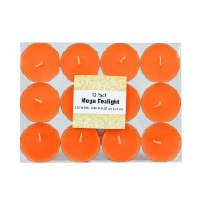 Mega Oversized Orange Tealights (12pc/Box)