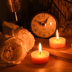 Mega Oversized Orange Tealights (12pc/Box)