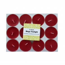 Mega Oversized Red Tealights (12pc/Box)