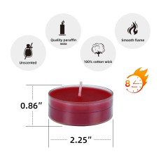 Mega Oversized Red Tealights (12pc/Box)