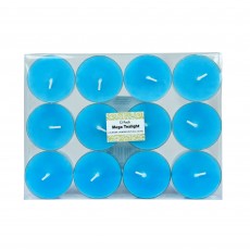 Mega Oversized Turquoise Tealights (12pc/Box)