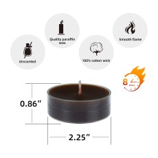 Mega Oversized Brown Tealights (12pc/Box)