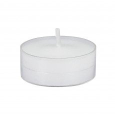 White Tealight Candles Clear (600pcs/Case) Bulk