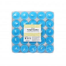 Turquoise Tealight Candles (50pcs/Pack)
