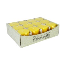 Yellow Citronella Votive Candles (12pc/Box)