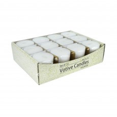 Pearl White Votive Candles (12pc/Box)