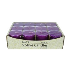 Purple Votive Candles (12pc/Box)