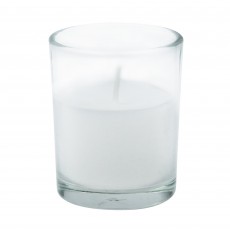 White Round Glass Votive Candles (96pcs/Case) Bulk