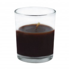 Brown Round Glass Votive Candles (12pc/Box)