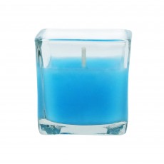 Turquoise Square Glass Votive Candles (96pcs/Case) Bulk
