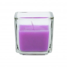Purple Square Glass Votive Candles (12pc/Box)