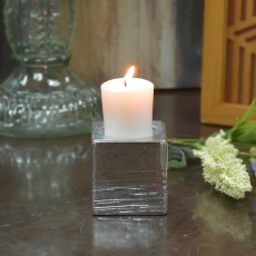 White 15 Hours Votive Candles - Set of 18