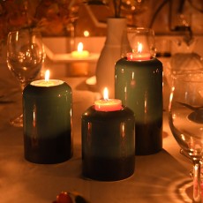 Rain Lissed Oak Leaf Scented Brown TeaLight Candles (288pcs/Case)