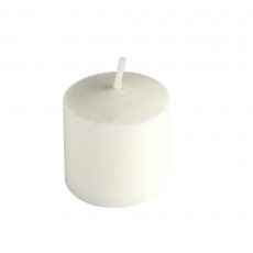 24pk Mini Pressed White Votive Candles