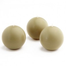 3" Sage Green Ball Candles (36pcs/Case) Bulk