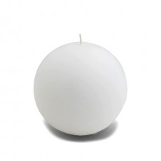 4" White Ball Candles (2pc/Box)