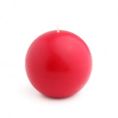 4" Red Ball Candles (2pc/Box)