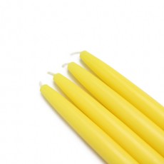 6" Yellow Taper Candles (144pcs/Case) Bulk