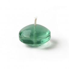 1.75" Clear Aqua Gel  Floating Candles (12pc/Box)