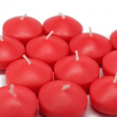 1 3/4" Ruby Red Floating Candles (144pcs/Case) Bulk
