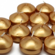 1 3/4" Metallic Gold Floating Candles (288pcs/Case) Bulk