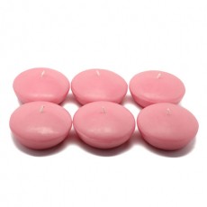 3" Pink Floating Candles (72pcs/Case) Bulk