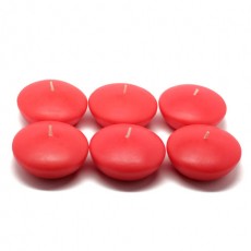 3" Ruby Red Floating Candles (72pcs/Case) Bulk