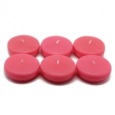 2 1/4" Hot Pink Floating Candles (24pc/Box)