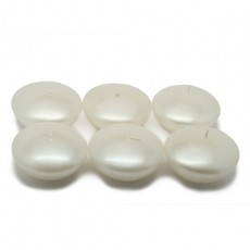 3" Pearl White Floating Candles (144pcs/Case) Bulk