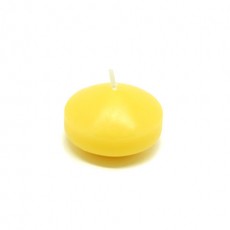 1 3/4" Yellow Floating Candles (144pcs/Case) Bulk