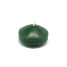 1 3/4" Hunter Green Floating Candles (24pc/Box)