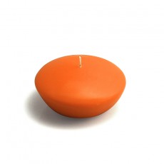 3" Orange Floating Candles (12pc/Box)