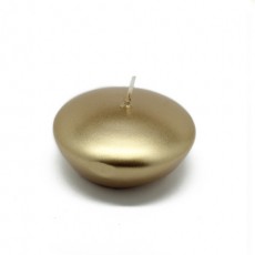 3" Metallic Gold Floating Candles (12pc/Box)