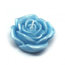 3" Blue Rose Floating Candles (144pcs/Case) Bulk