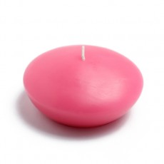 4" Hot Pink Floating Candles (24pcs/Case) Bulk