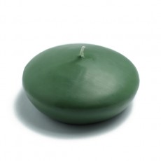 4" Hunter Green Floating Candles (3pc/Box)