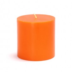 3 x 3" Orange Pillar Candle