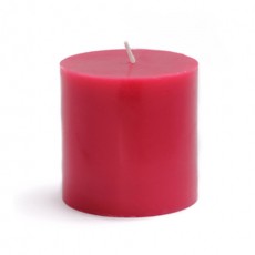 3 x 3" Red Pillar Candles (12pcs/Case) Bulk