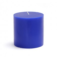 3 x 3" Blue Pillar Candle