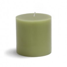 3 x 3" Sage Green Pillar Candles (12pcs/Case) Bulk