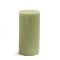 3 x 6" Sage Green Pillar Candle