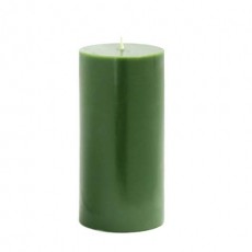 3 x 6" Hunter Green Pillar Candle