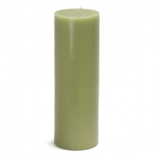 3 x 9" Sage Green Pillar Candle