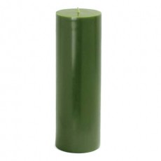 3 x 9" Hunter Green Pillar Candle