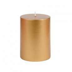 3 x 4" Metallic Bronze Gold Pillar Candle