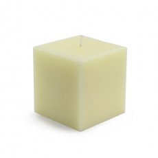 3 x 3" Ivory Square Pillar Candles (12pcs/Case) Bulk
