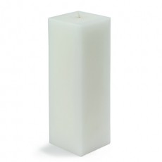 3 x 9" White Square Pillar Candle