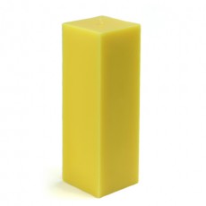 3 x 9" Yellow Square Pillar Candle
