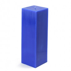 3 x 9" Blue Square Pillar Candle (12pcs/Case) Bulk