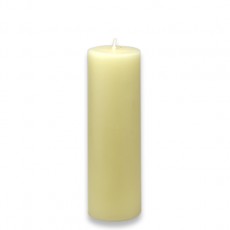 2 x 6" Pale Ivory Pillar Candle